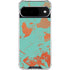 Turquoise and Orange Marble Google Pixel 10 Clear Case